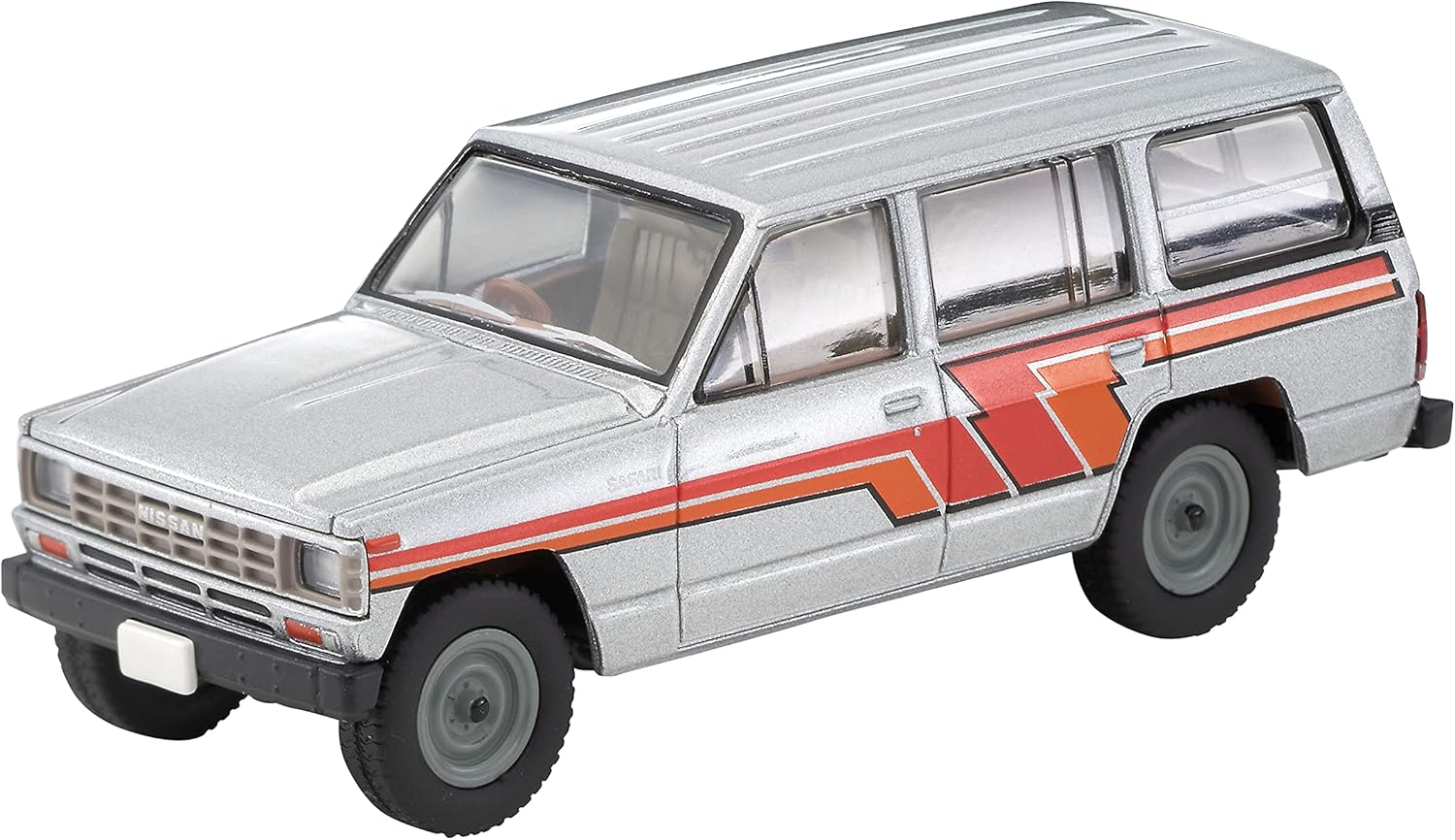 トミカリミテッドヴィンテージ ネオ 日産サファリ エクストラバンDX 完成品 1/64 銀/ストライプ