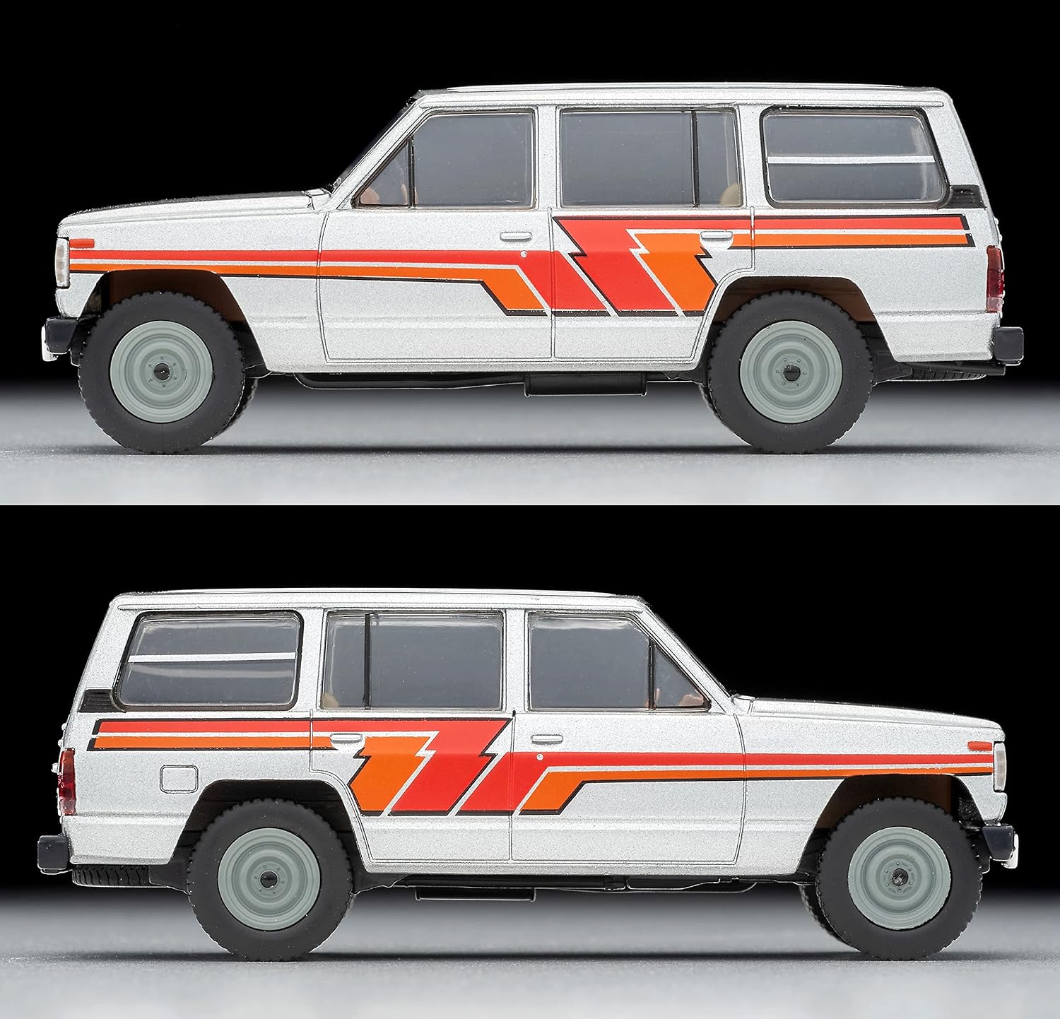 トミカリミテッドヴィンテージ ネオ 日産サファリ エクストラバンDX 完成品 1/64 銀/ストライプ