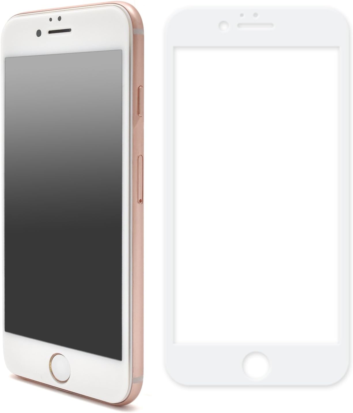 iPhone6/6s強化ガラス液晶保護フィルム【ホワイト】