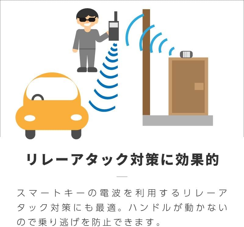 ステアリングロック 車両盗難防止用ハンドルロック ワイヤーロック