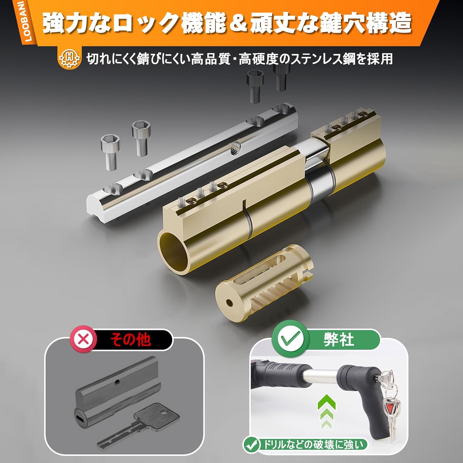 ペダルロック 車 盗難防止 強化モデル 使いやすい 緊急脱出用 カーセキュリティー LBN-P15