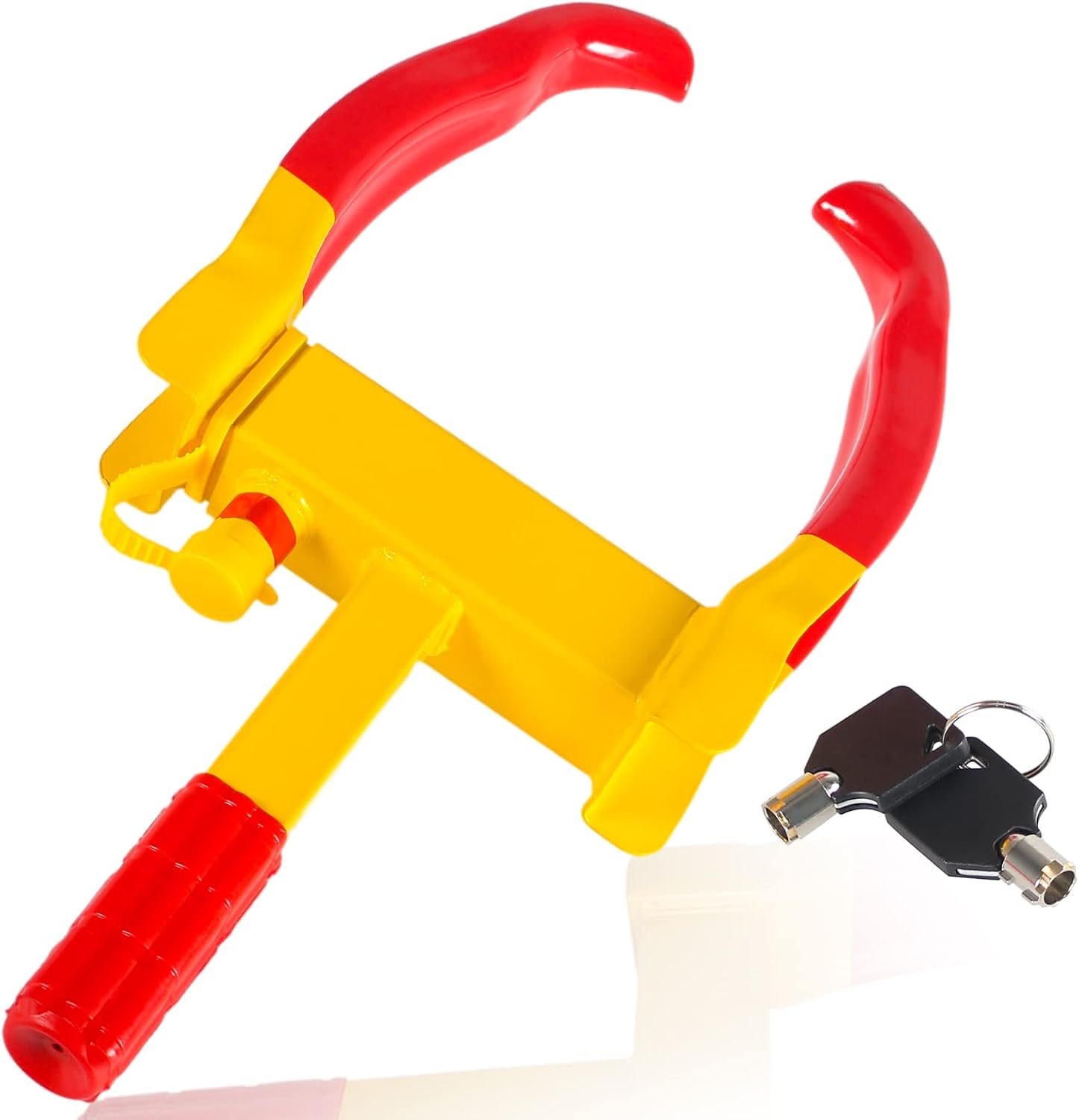 車用タイヤロック 盗難防止グッズ 簡単設置 頑丈カーセキュリティー