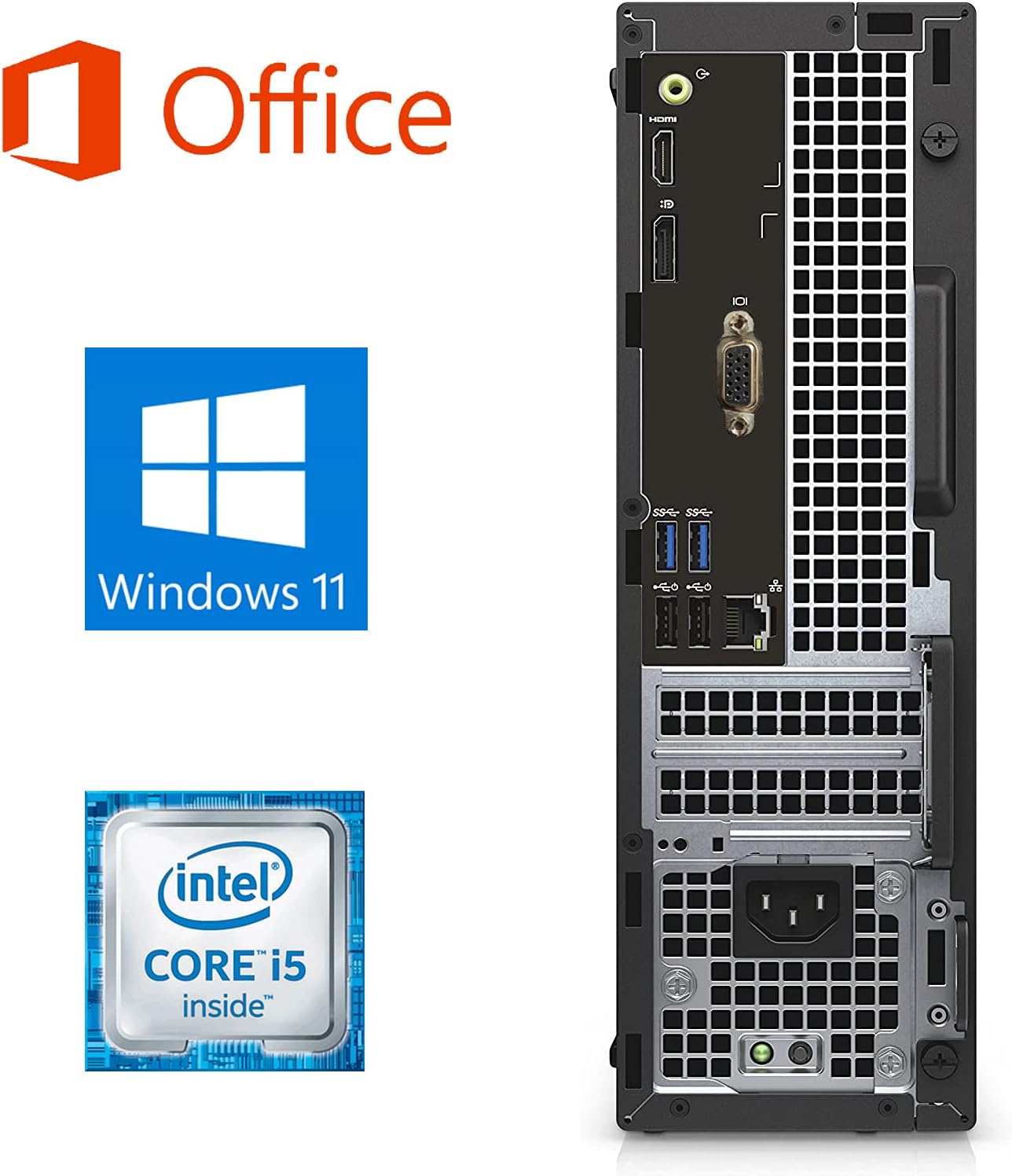 整備済みデル デスクトップPC（第6世代i5/16GB/512GB SSD/Win11 Pro/MS Office 2019）