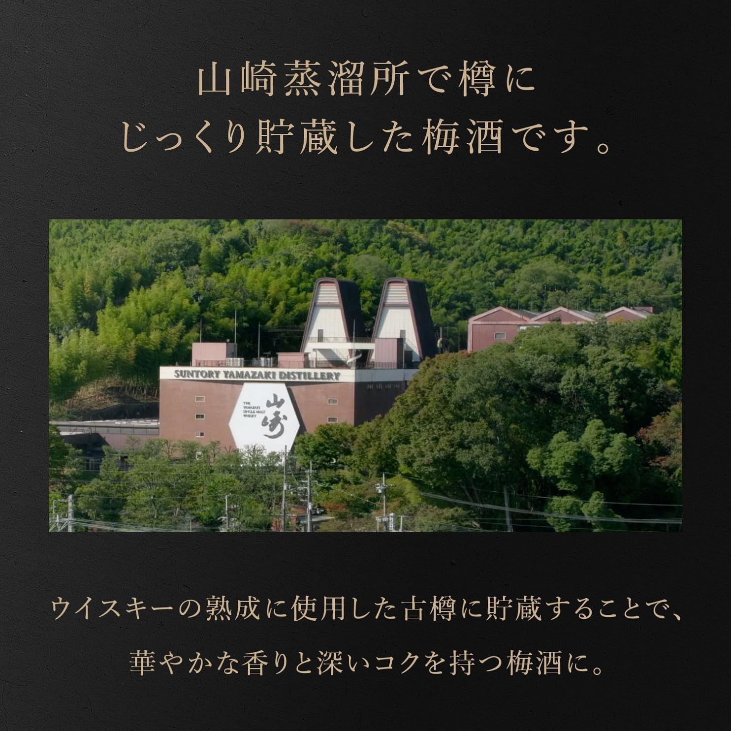 山崎蒸溜所貯蔵梅酒リッチアンバーグラスセット【750ml】ギフト用