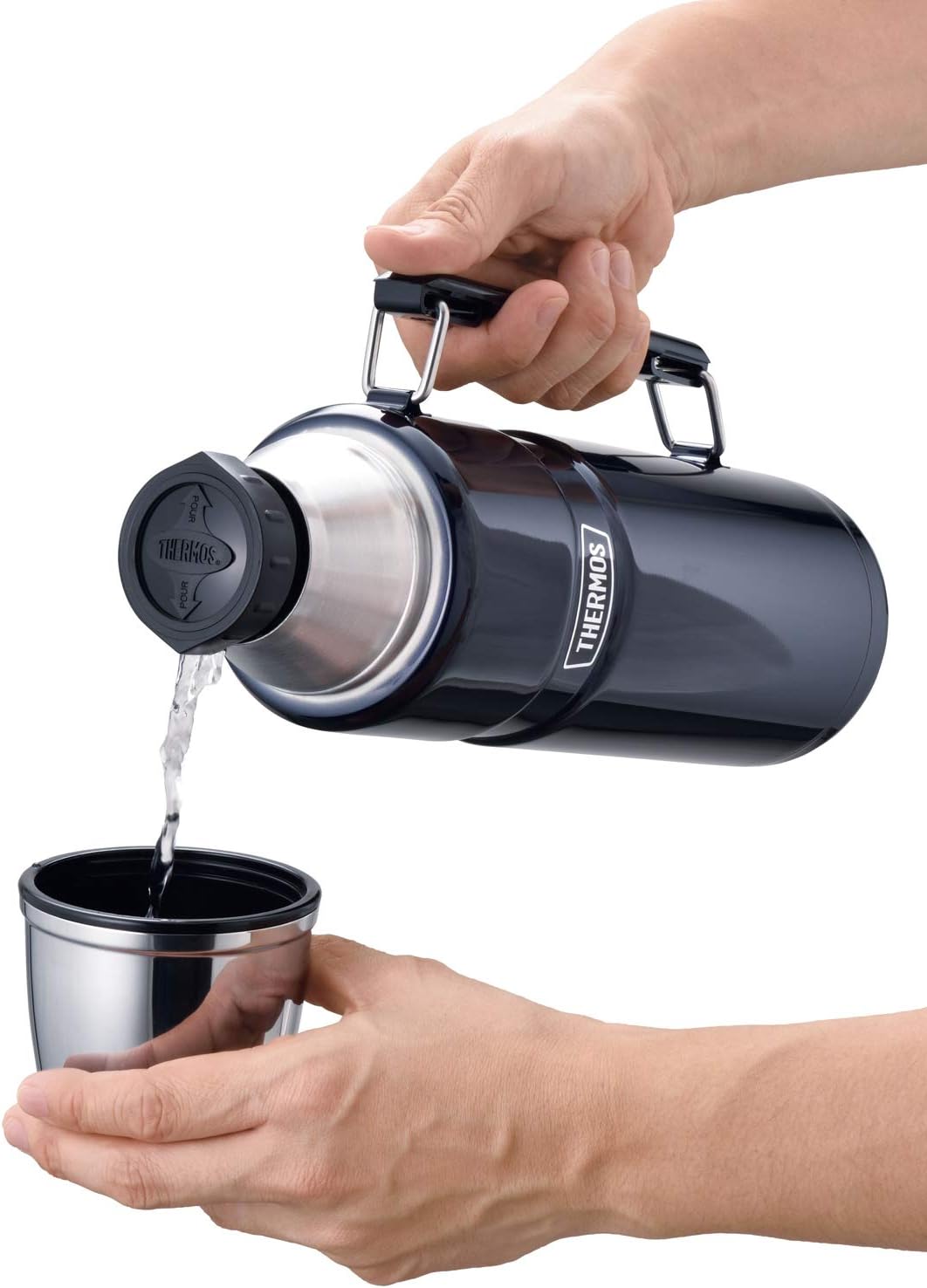 アウトドア用サーモス ステンレスボトル 1.2L ミッドナイトブルー