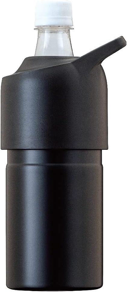 真空断熱ペットボトルホルダー ブラック 500ml・650ml用 ハンドル付き