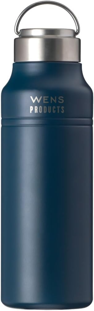 保温保冷 ステンレス水筒 1000ml アウトドア用 ネイビー WENS AWPB-1001NV