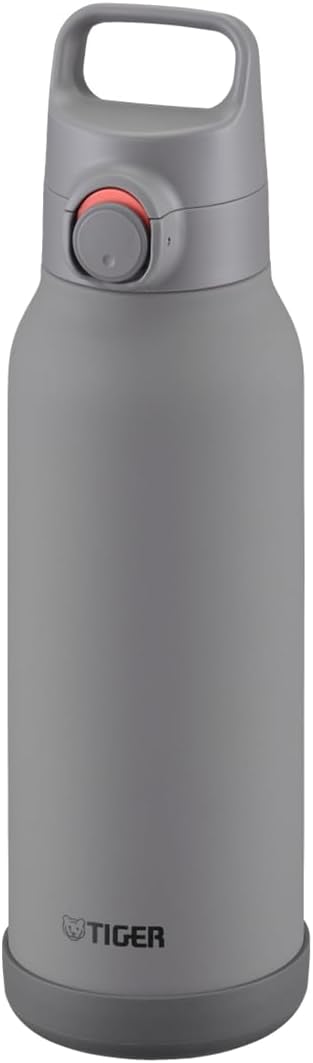 水筒 1.2L ハンドル付き ワンタッチ開閉 真空断熱 スポーツドリンク対応 グレー MTA-H120HH