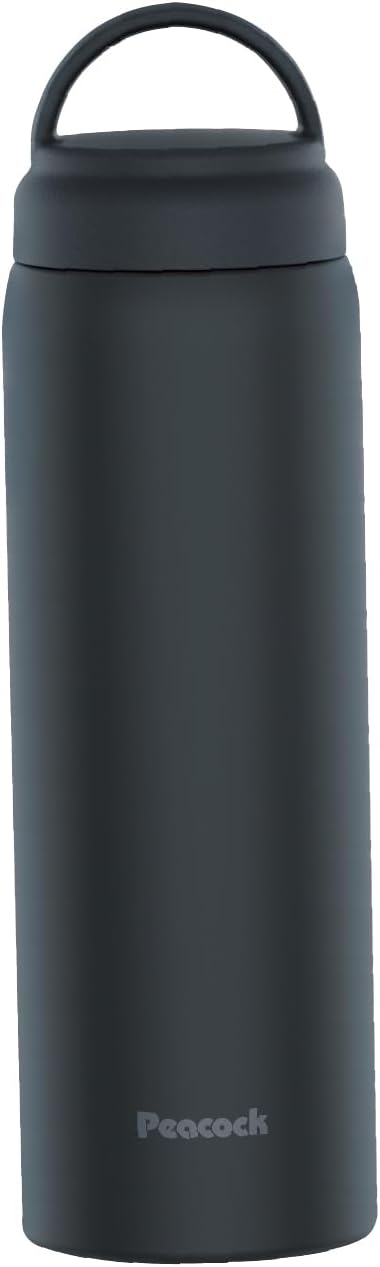 チャコールグレー 600ml スクリューマグボトル - 保温・保冷・真空断熱・取っ手付き