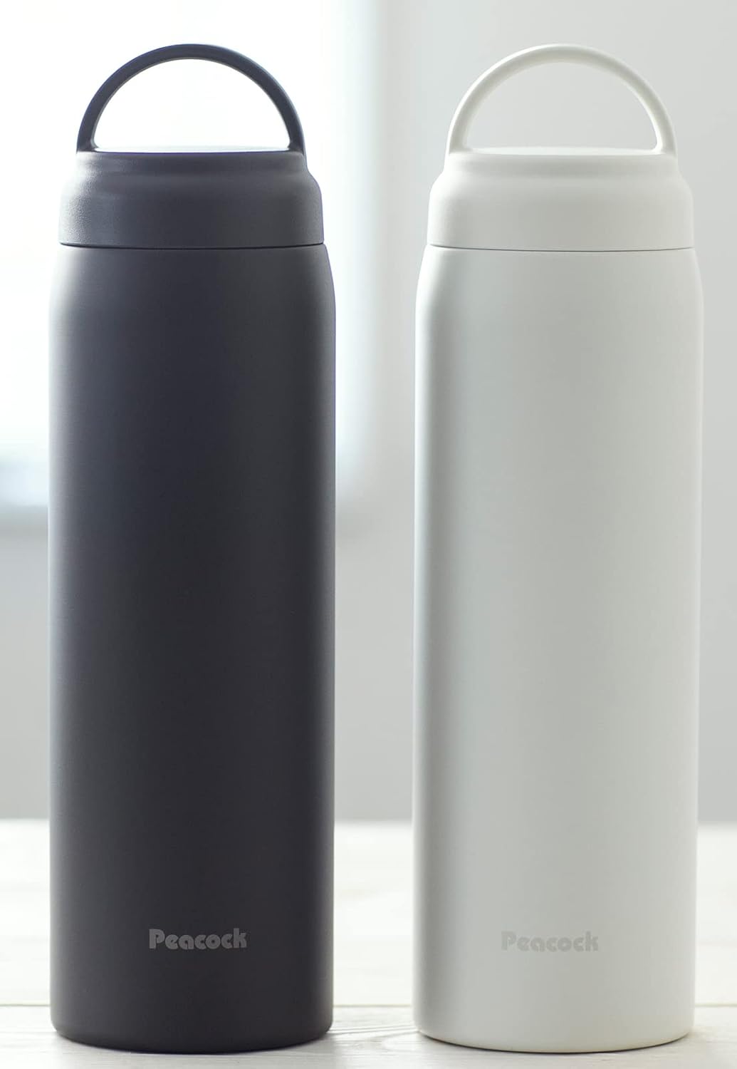 チャコールグレー 600ml スクリューマグボトル - 保温・保冷・真空断熱・取っ手付き