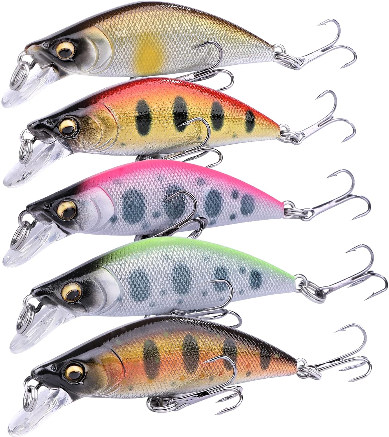 トラウト用ヘビーシンキングミノー 50mm 5.3g 5個セット