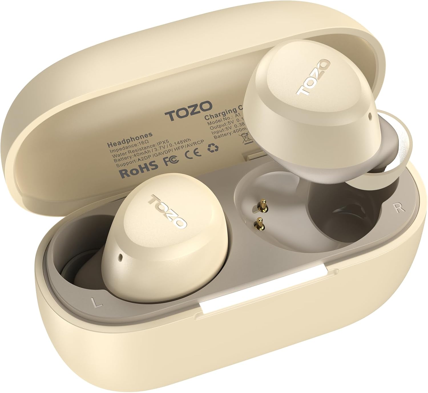 TOZO A1-Mini ワイヤレスイヤホン 軽量タイプ Bluetooth 5.3 防水 IPX5 最大32時間再生 カナル型 音声アシスタント対応