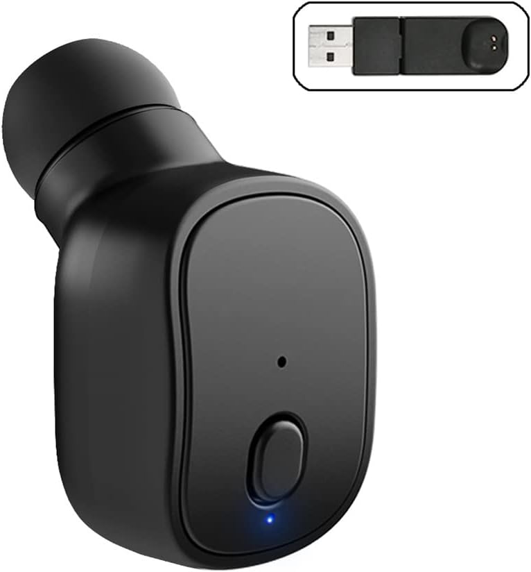 ワイヤレスBluetooth片耳イヤホン CVC6.0ノイズリダクション マイク付き 12時間連続使用 IPX4防水 超小型 コンパクト 充電式
