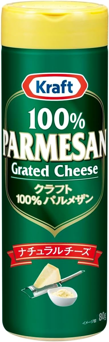 100%パルメザンチーズ粉 80g - クラフトナチュラルチーズ