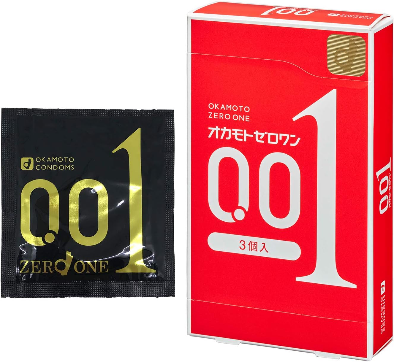 オカモトゼロワン0.01mmポリウレタンコンドーム3個入り