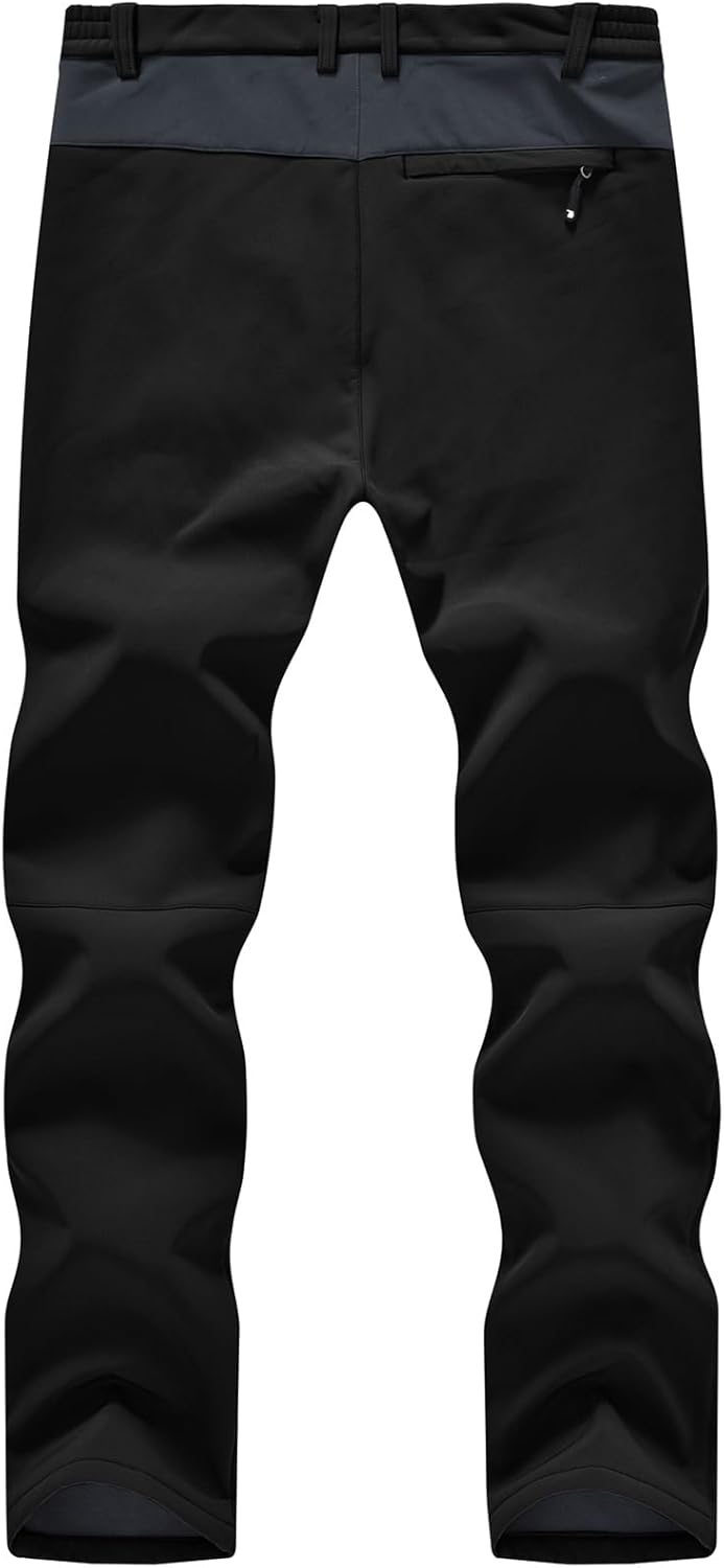 メンズ 秋冬用 裏起毛 防風 撥水加工 ハイキングパンツ