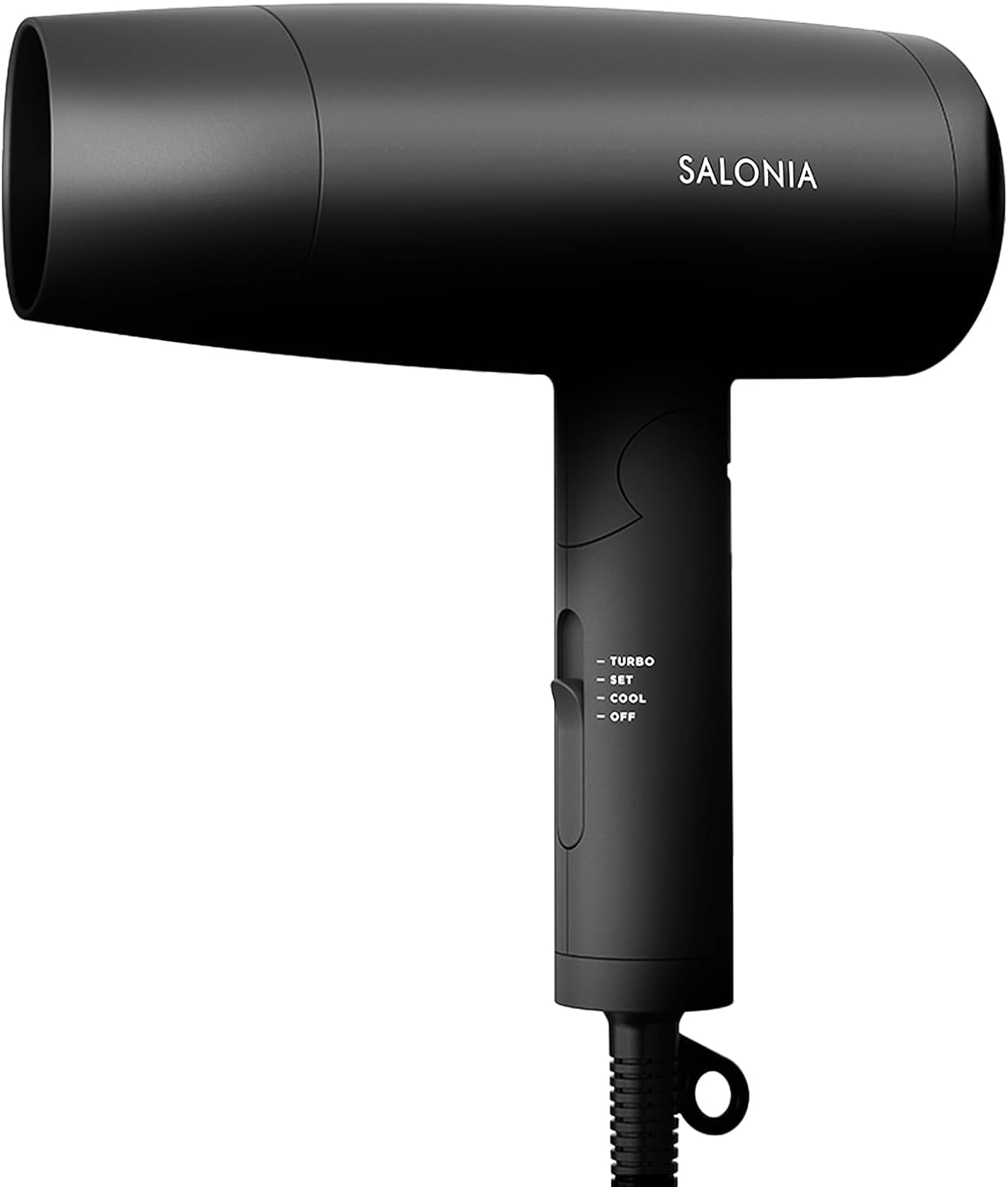 SALONIA スピーディーイオン ドライヤー 大風量 軽量 速乾 ブラック