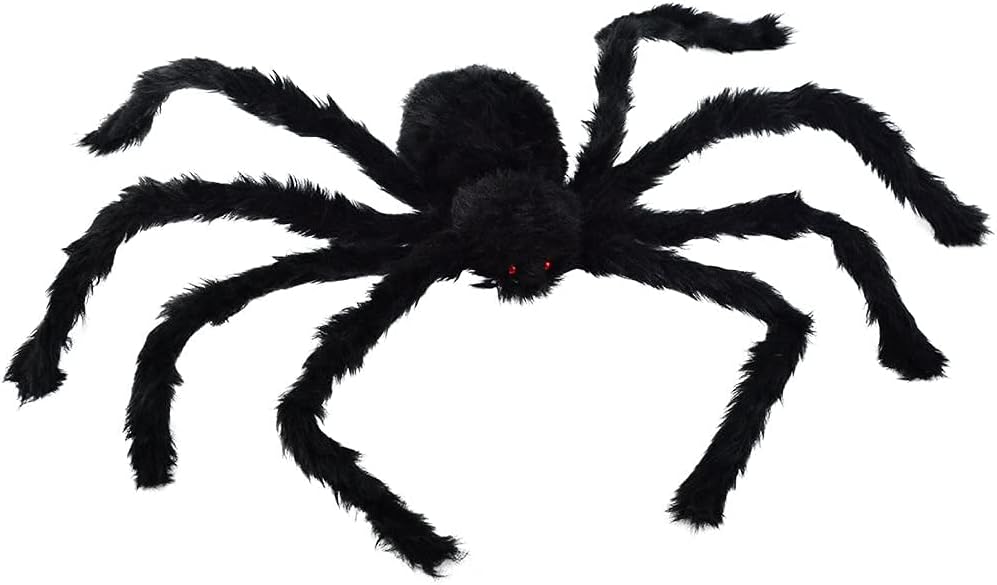 ハロウィンパーティー用 巨大黒蜘蛛 お化け屋敷装飾 90cm