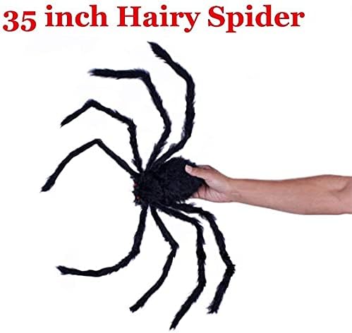 ハロウィンパーティー用 巨大黒蜘蛛 お化け屋敷装飾 90cm