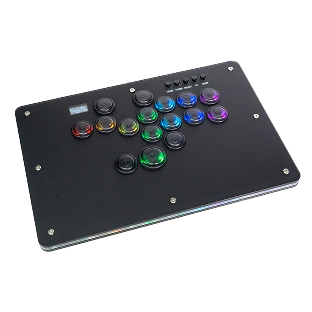 格闘ゲーム用低ストロークスイッチコントローラー T16B - ABSクリアボタン・高精度・LEDライト搭載