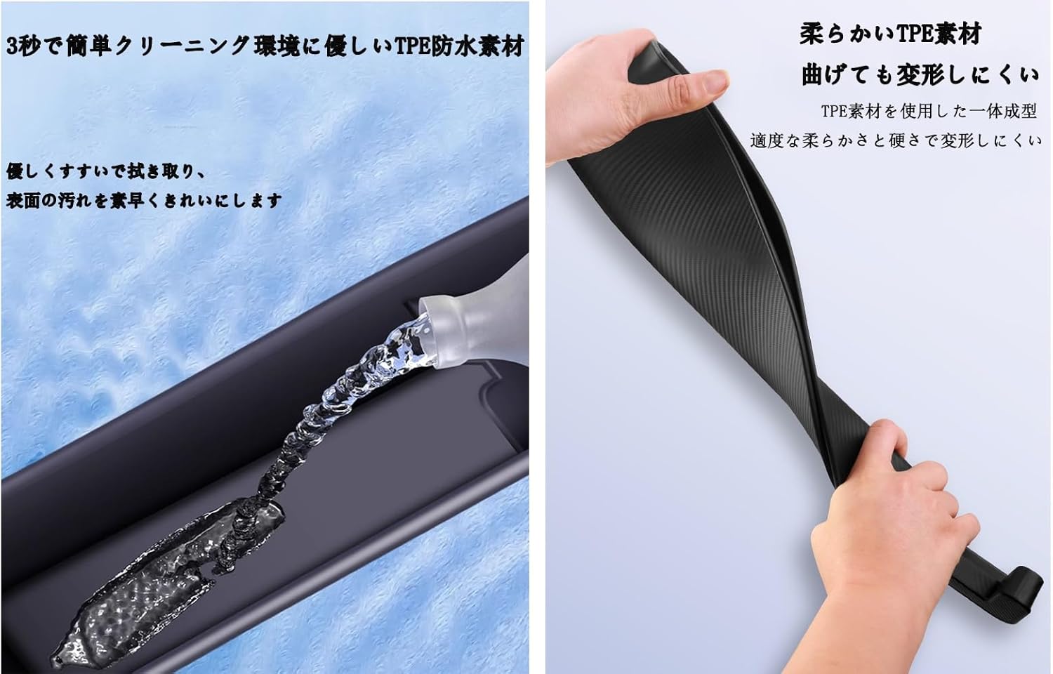 トヨタ クラウン対応 隙間クッション レザー仕様 2本入り (ブラウン)