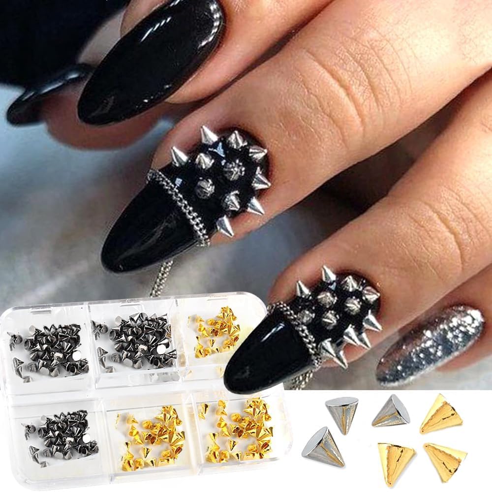 ネイルアート用 ラインストーンパーツ（銀・金 3mm×2 ラウンドクリスタル） DIY手芸素材