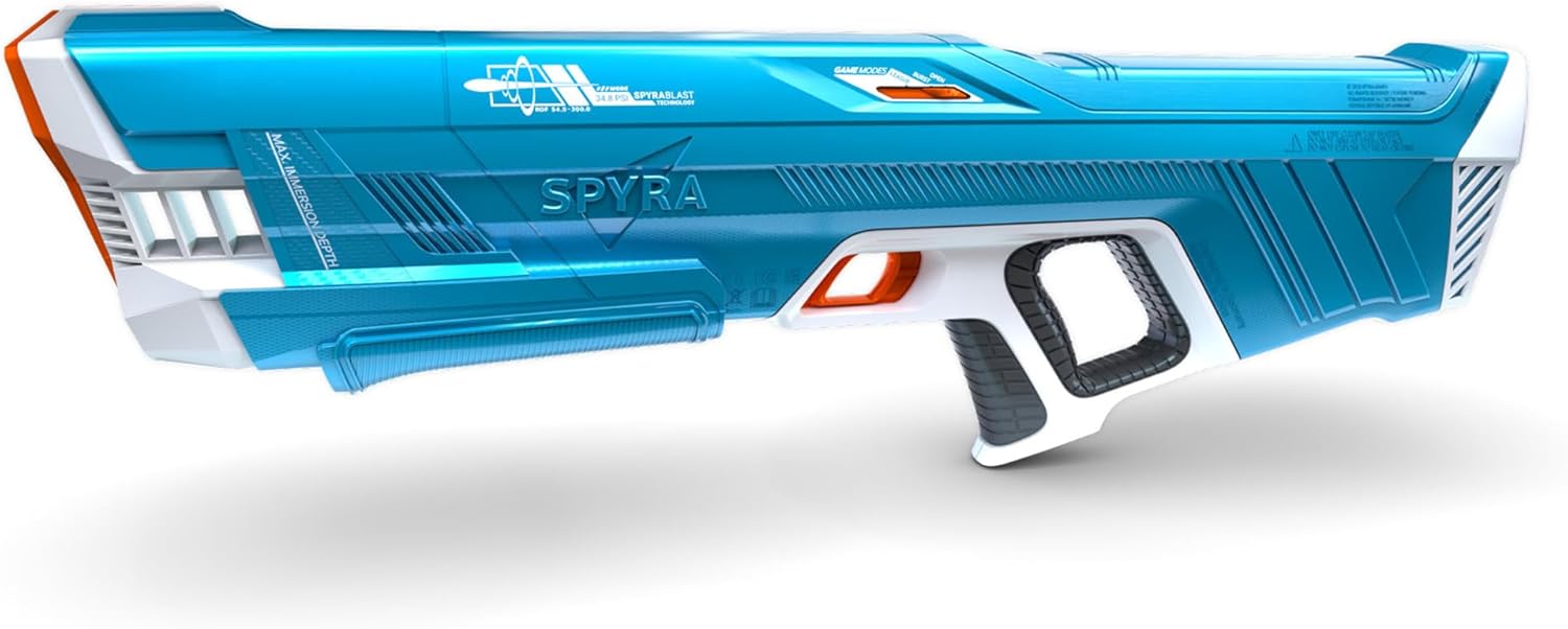夏の水遊びに最適！SpyraThree 電動ウォーターガン（レッド）10-15M飛距離