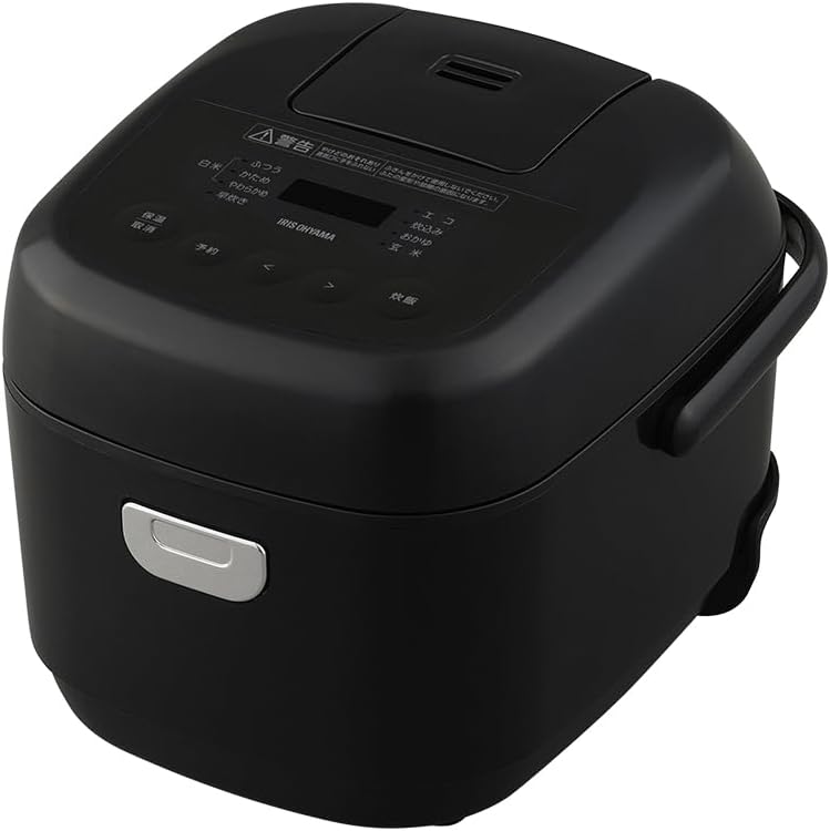 一人暮らし向けマイコン炊飯器 3合 自動メニュー9種 軽量カップ付き ブラック RC-BMA30-B
