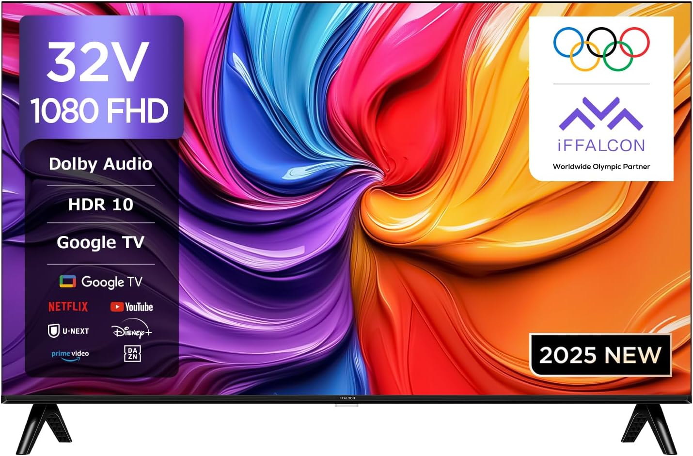 32V型 Google TV 液晶テレビ 32S55T フルハイビジョン HDR10 Dolby Audio 音声検索 HDMI対応 2025年モデル
