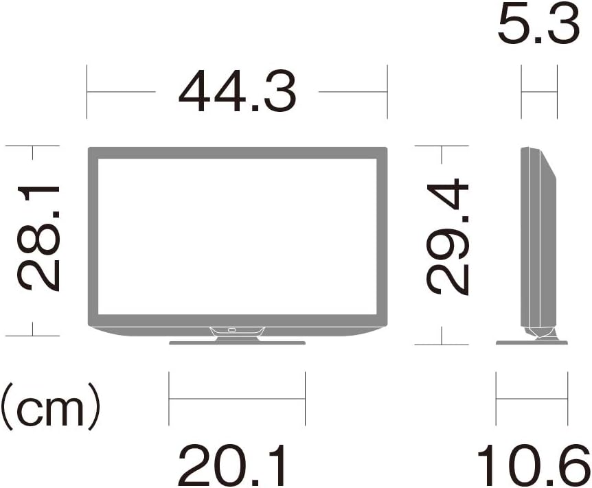 ハイビジョン対応 19V型 液晶テレビ AQUOS 2021年モデル ブラック