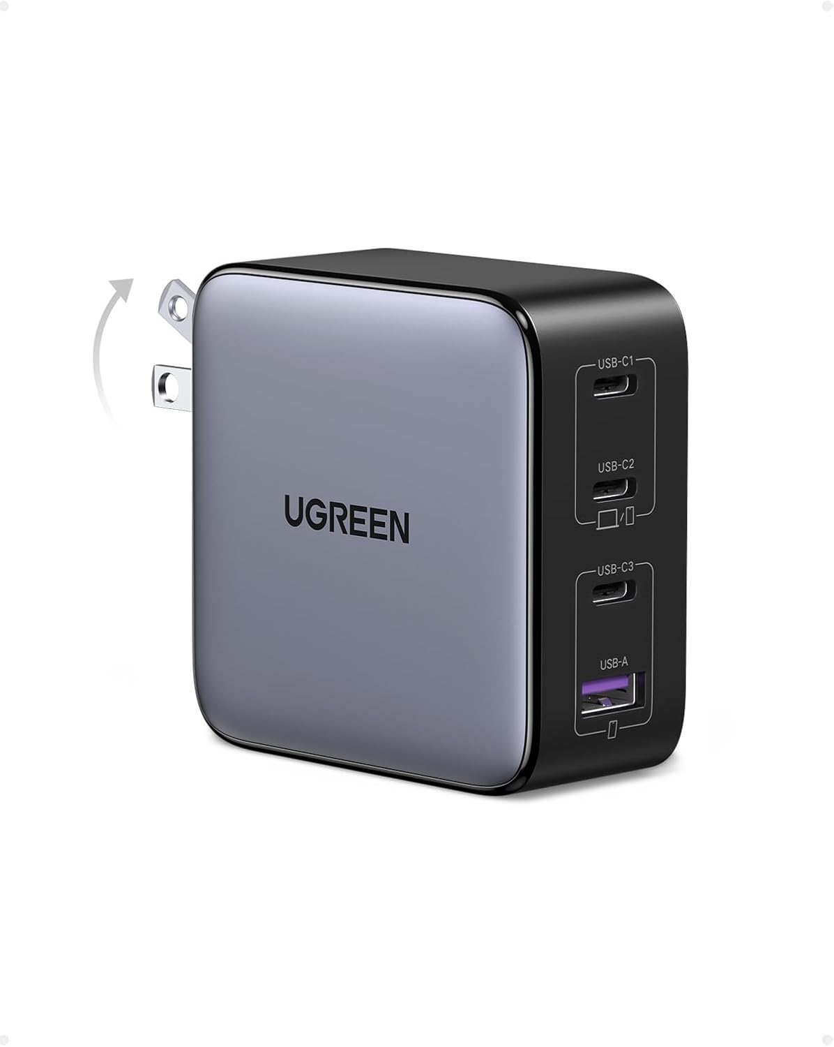 UGREEN Nexode 100W 急速充電器 PD3.0対応 4ポート Type-C & USB-A 折り畳み式