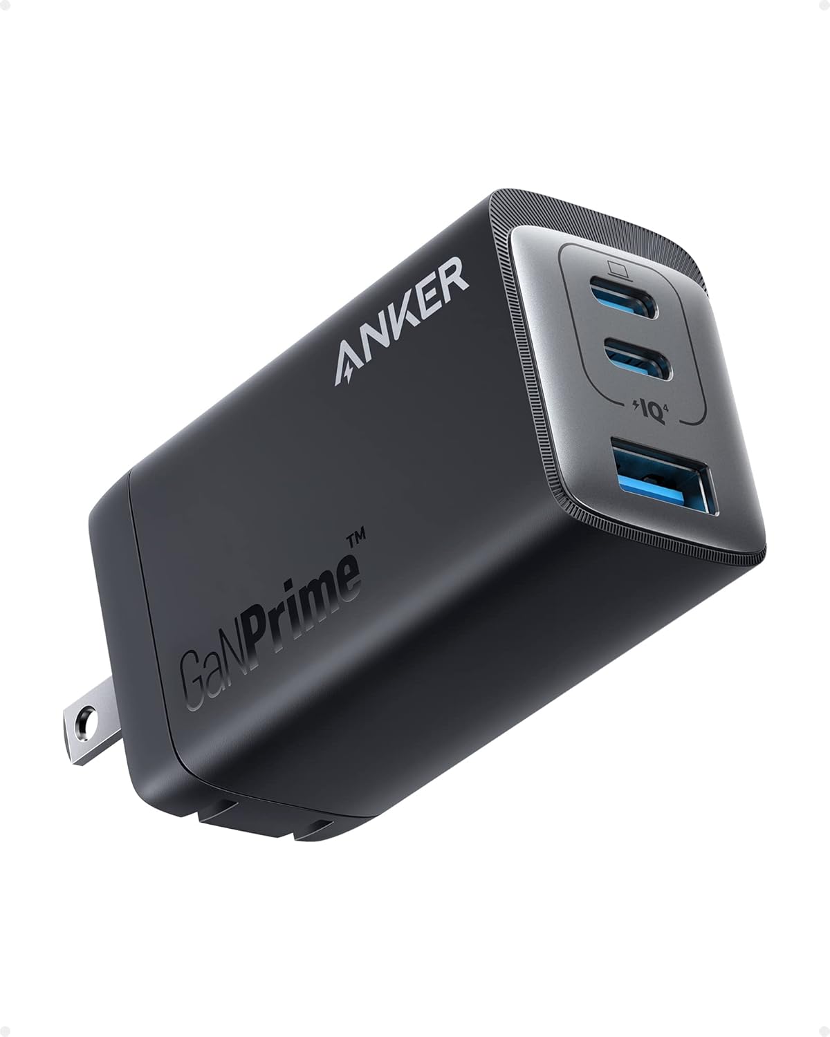 Anker 735 65W GaN USB PD 充電器 (USB-A & USB-C, 3ポート, ブラック)