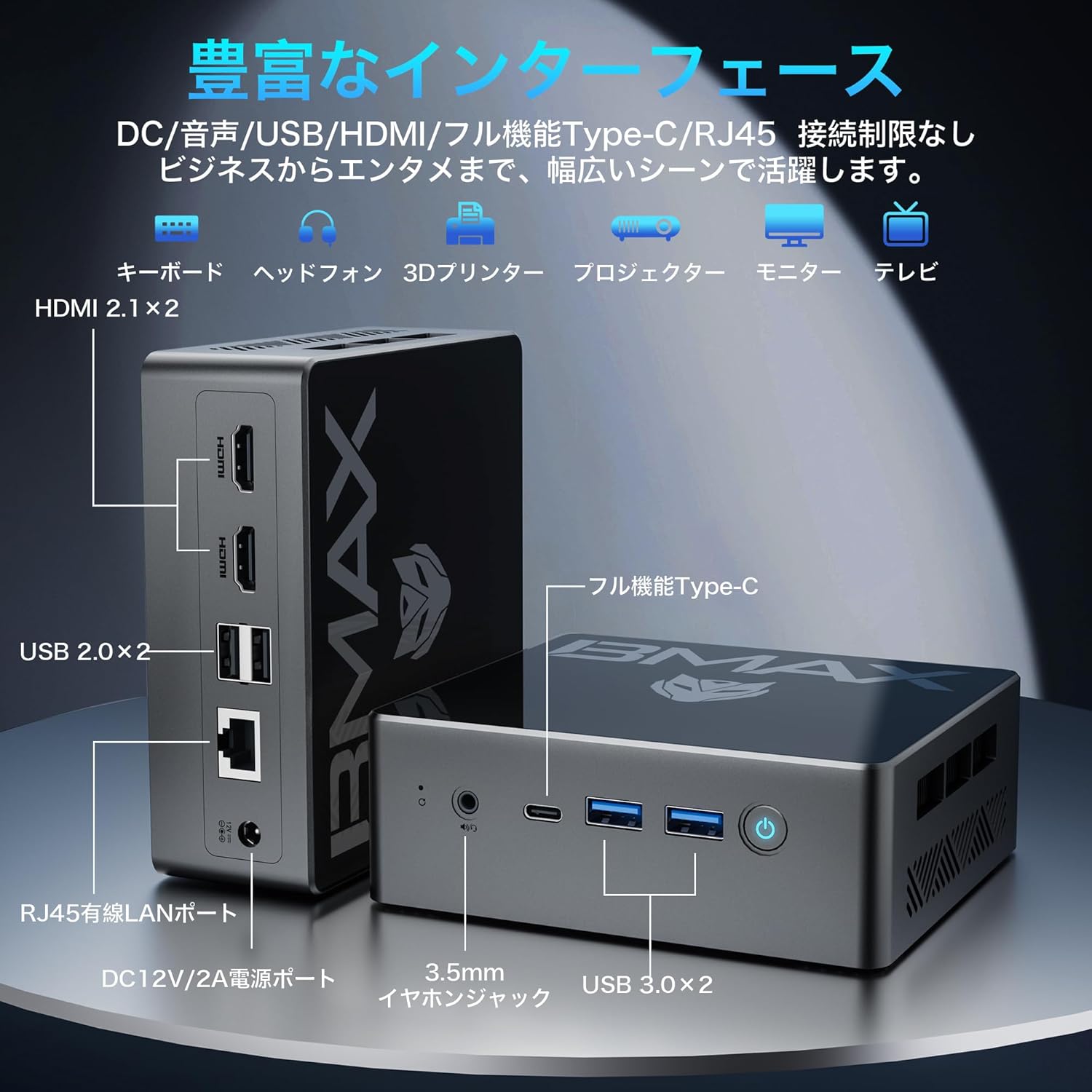 最新第13世代 インテルN150 ミニPC 16GB/512GB SSD Windows 11 Pro 4K三画面出力