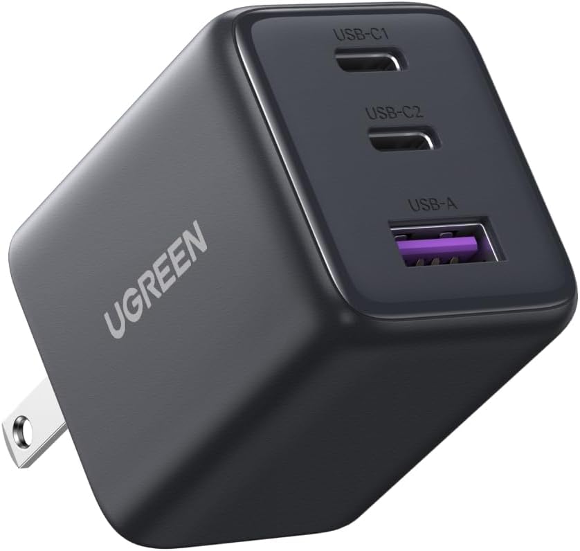 30W急速充電対応USB-C充電器 (2ポート+1ポート)【コンパクト・GaN技術】