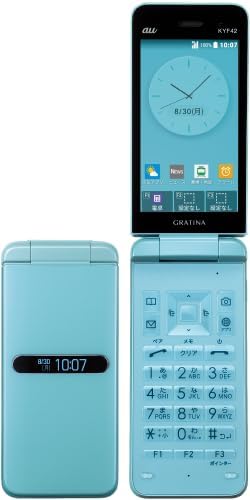 au GRATINA KYF42 ライトブルー 4G ガラケー