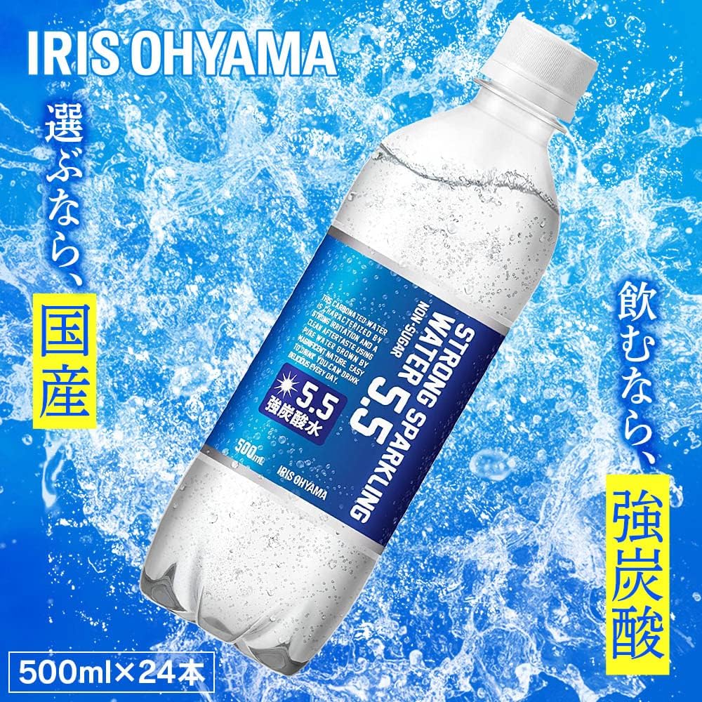 国産強炭酸水 500ml×24本 ケース 5.5GV