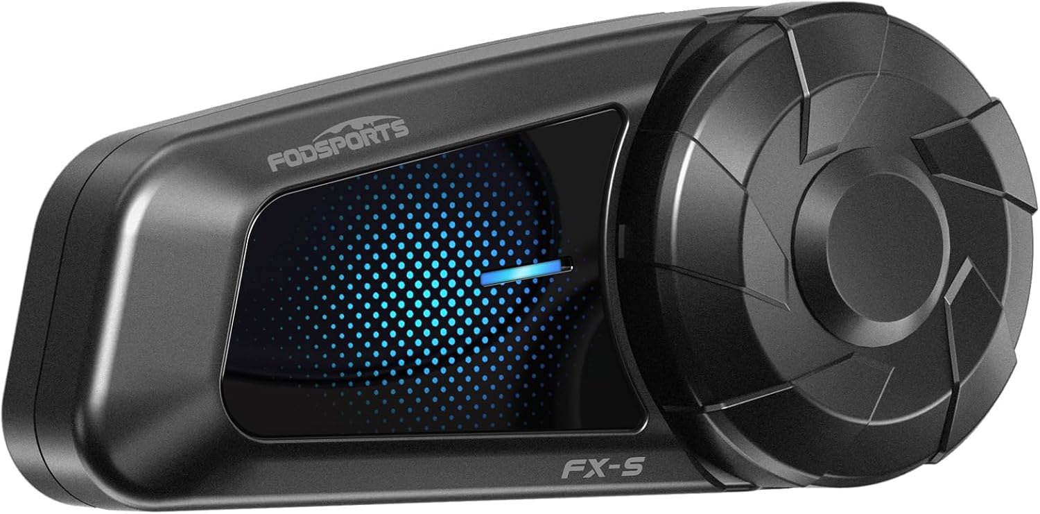 バイク用Bluetoothインカム FX-S 充電しながら通話可能 最大通話距離1000M HIFI音質 IP67防水技適認証済み (1台)