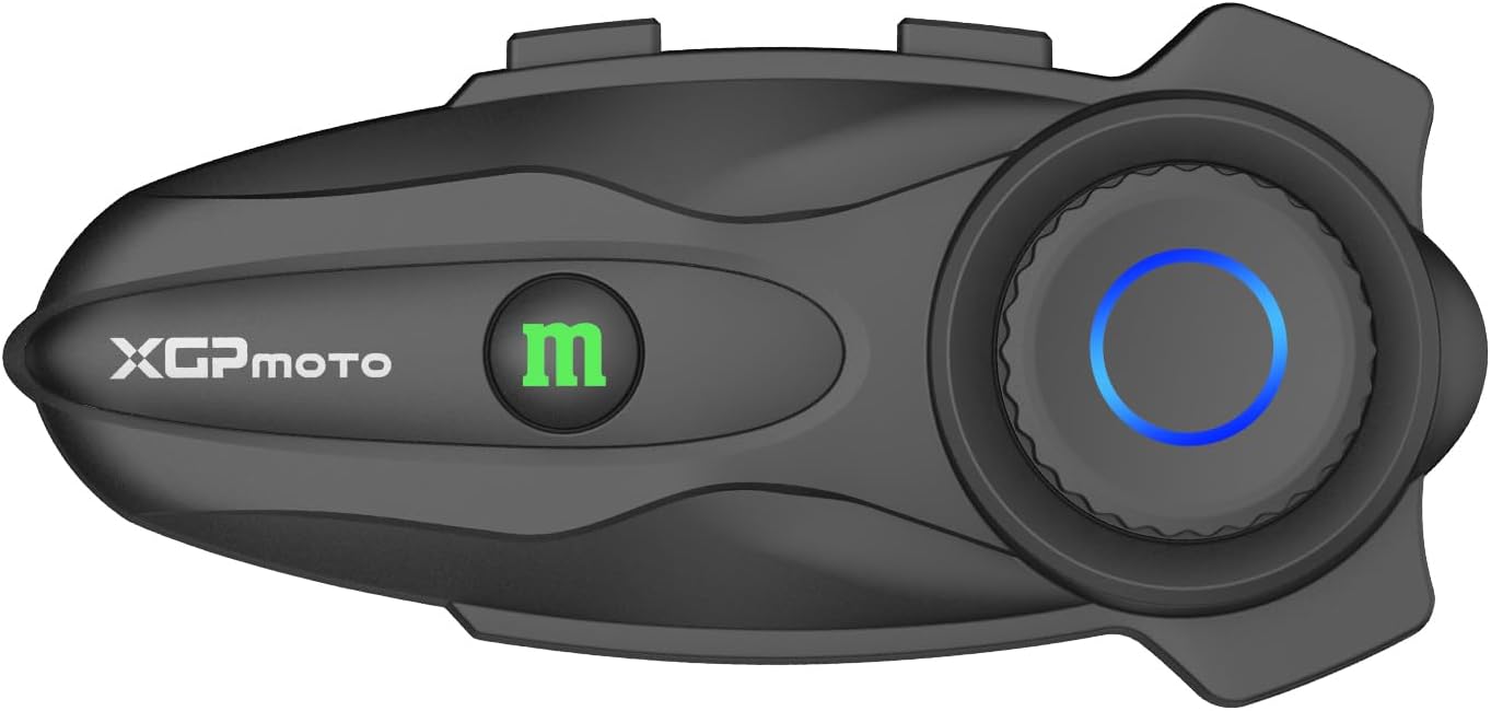 バイク用インカム XGPMOTO X10 - 10人Mesh通話、最大3000m通信、音声コマンド対応、Qualcomm Bluetooth V5.3、技適認証済み