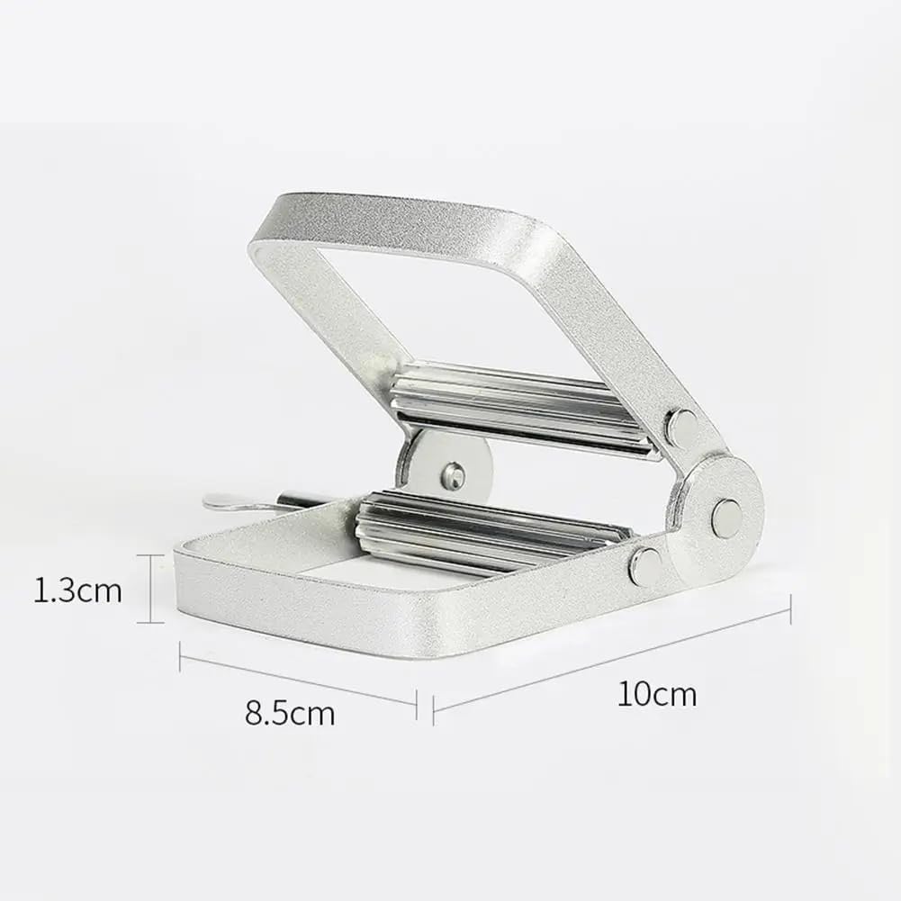 オーディオファン チューブ絞り器 シルバー クリーム・化粧品用 10cm×8.5cm×1.3cm