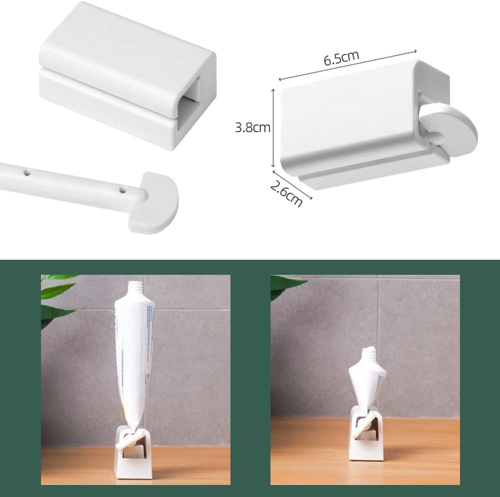 歯磨き粉用ABS製チューブ絞り器2個セット (ホルダー付き)