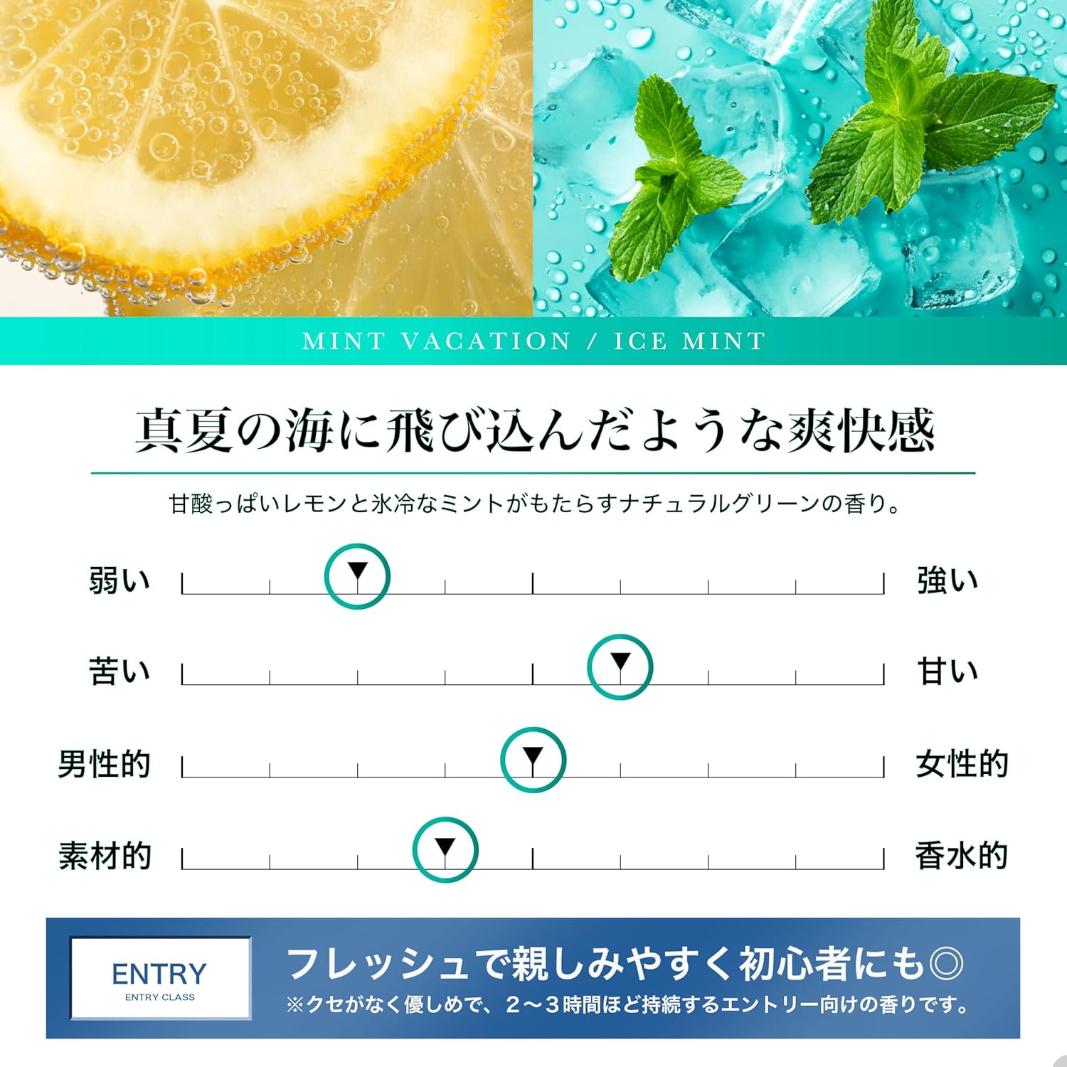 夏季限定 メンズ オードトワレ NILE 香水 メントール配合 50ml