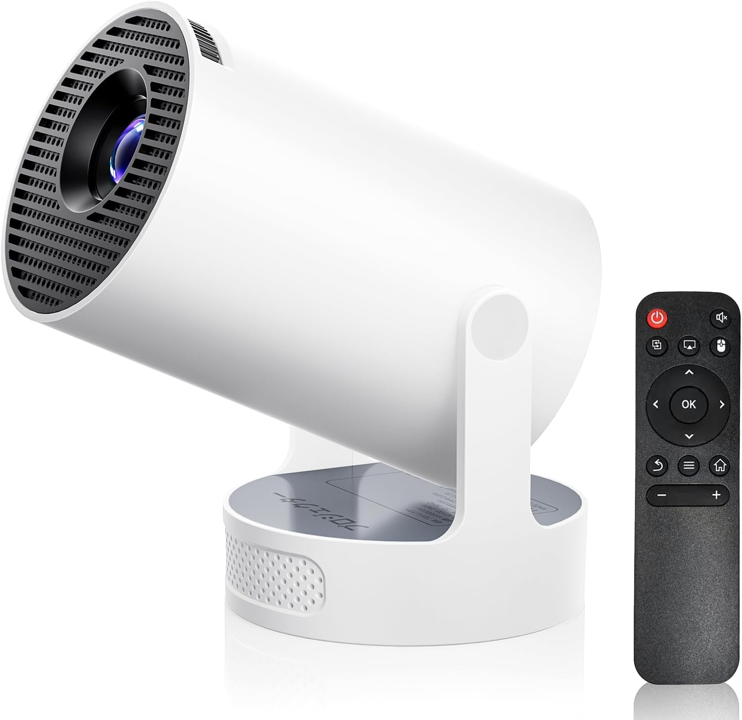 家庭用小型プロジェクター 【2025年アップグレード版・Android TV搭載・270°回転】 27000LM高輝度・1080P・Wi-Fi6・自動台形補正・軽量