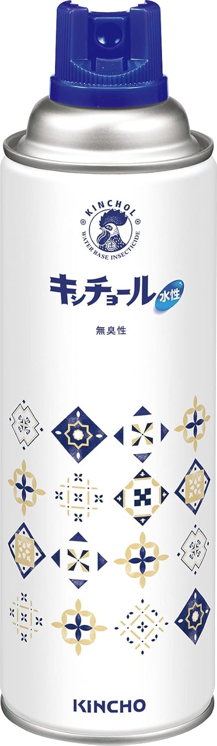 無臭水性タイプのキンチョール デザイン缶ハエ・蚊殺虫剤スプレー 450mL