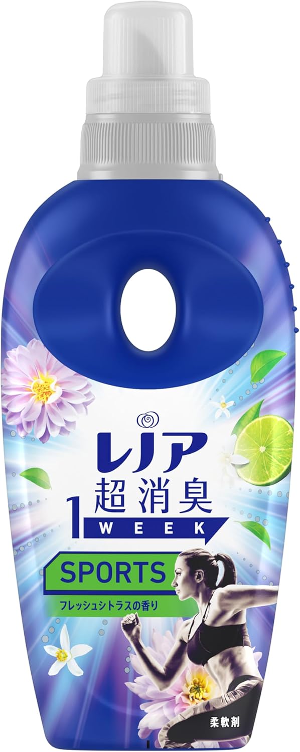 スポーツ向けフレッシュシトラス香るレノア超消臭柔軟剤530mL