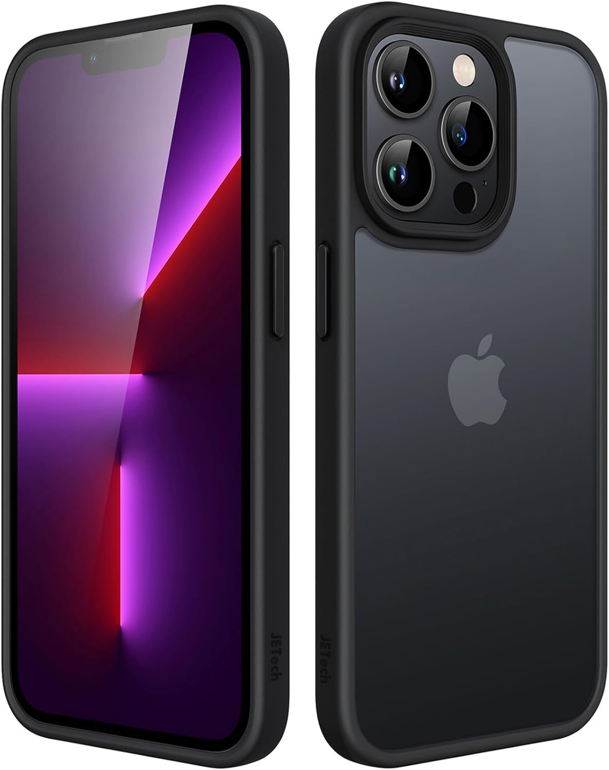 iPhone13ProMax用マットケース 耐衝撃性 ブラック 半透明 指紋防止