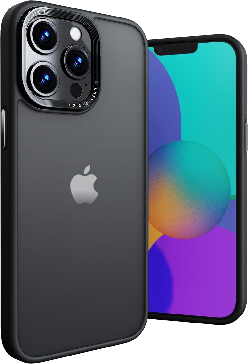 iPhone 13 Pro Max用 艶消しハードケース - 米軍MIL規格 超耐衝撃・衝撃吸収シリコンバンパー・Qi充電対応