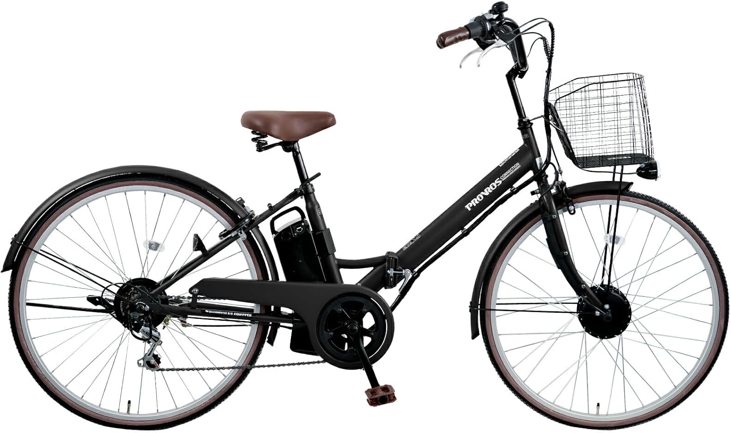 電動アシスト折りたたみ自転車 26インチ シマノ6段変速 前輪駆動 リチウムイオンバッテリー7.8Ah 公道対応【1年保証】