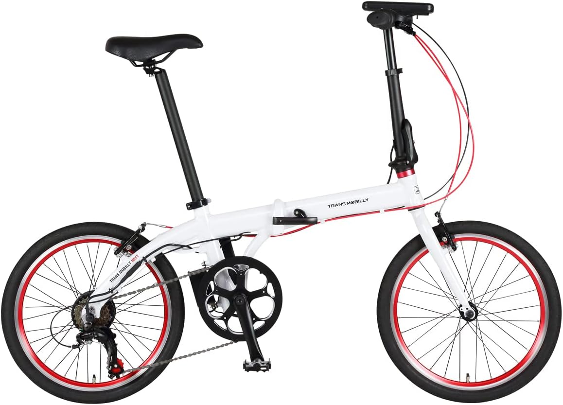 TRANS MOBILLY NEXT206 20インチ 電動アシスト折りたたみ自転車 6段変速 軽量アルミフレーム 約13.5kg