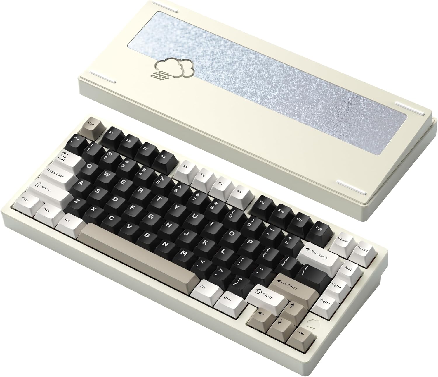 メカニカルキーボード 75%サイズ 雨音打鍵音 ホットスワップ対応 RGBバックライト アルミ製
