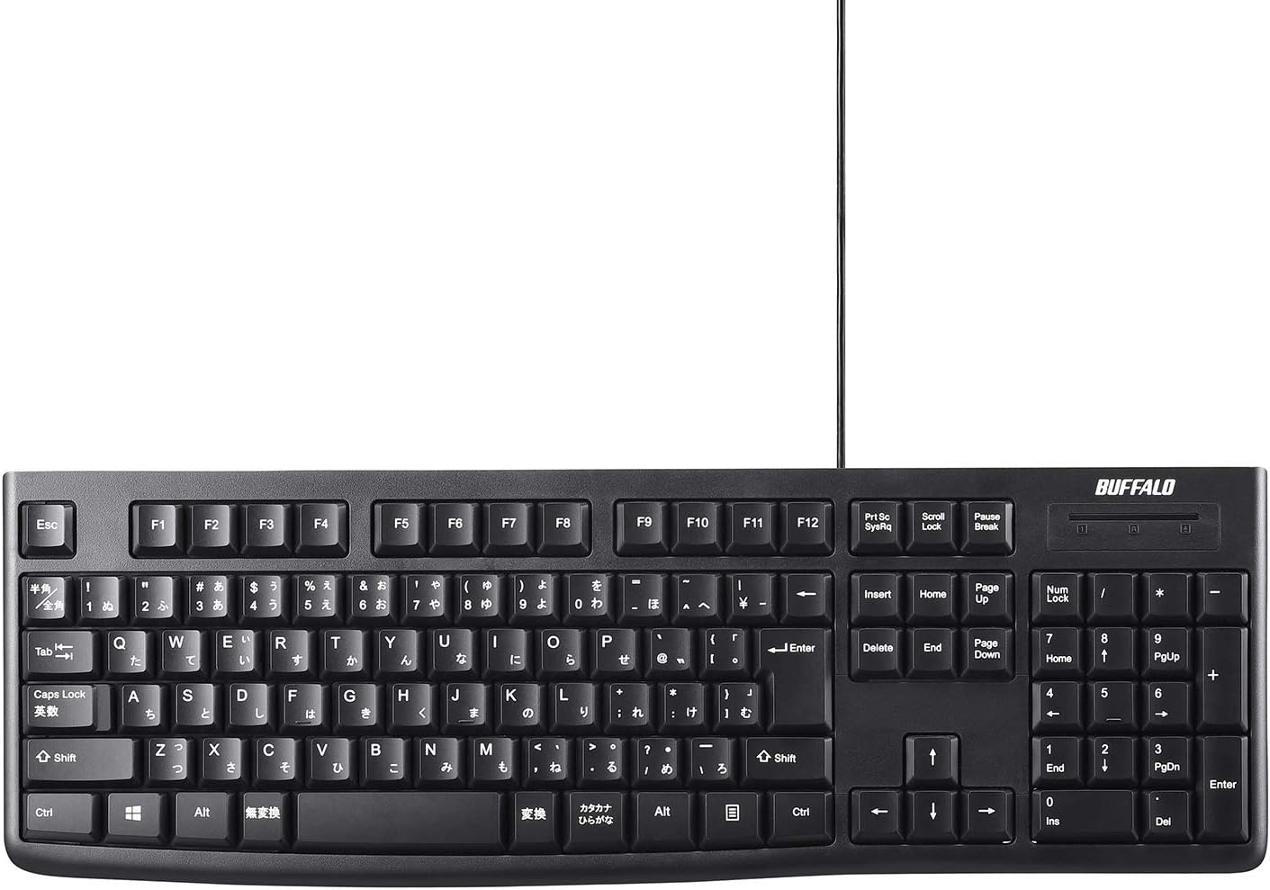 有線スタンダードキーボード ブラック【Windows/PS4/Nintendo Switch対応】
